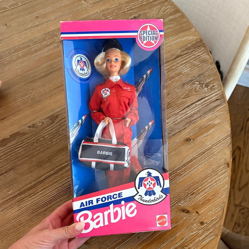Vintage Barbie Air Force Thunderbirds Doll in Red Uniform